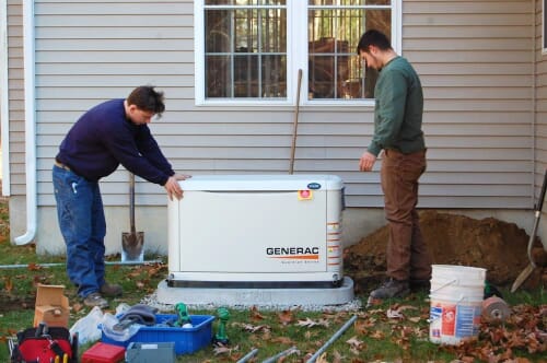 Generac generator installation