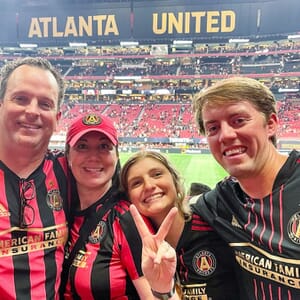 Cahaba employees at an Atlanta United match