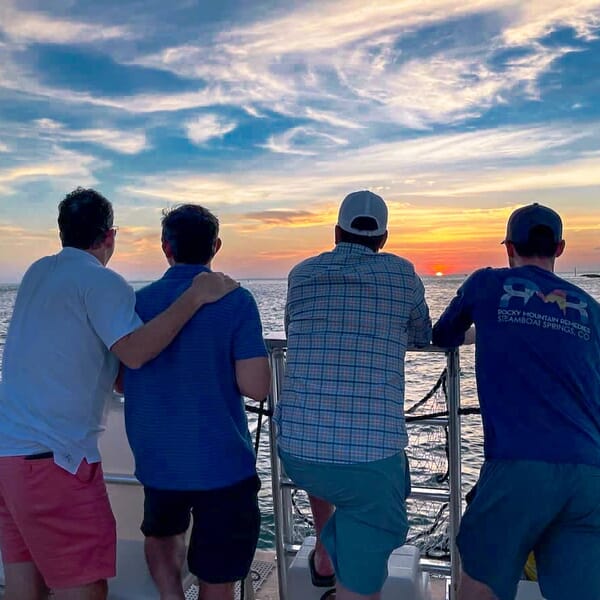 Appreciation of a beautiful sunset during a Cahaba Wealth advisors retreat