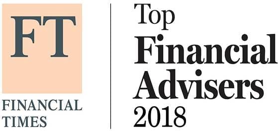 Financial Times Top Financial Advisers 2018 badge