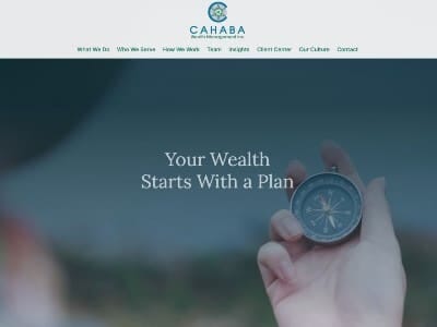 Cahaba Wealth Management website