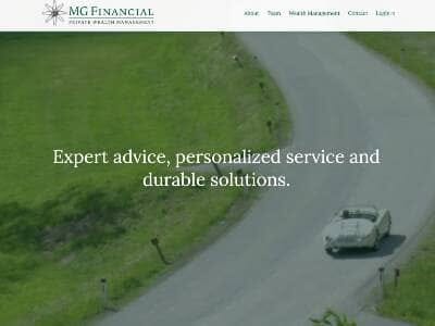 MG Financial website