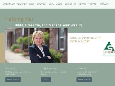 Schuster Financial website