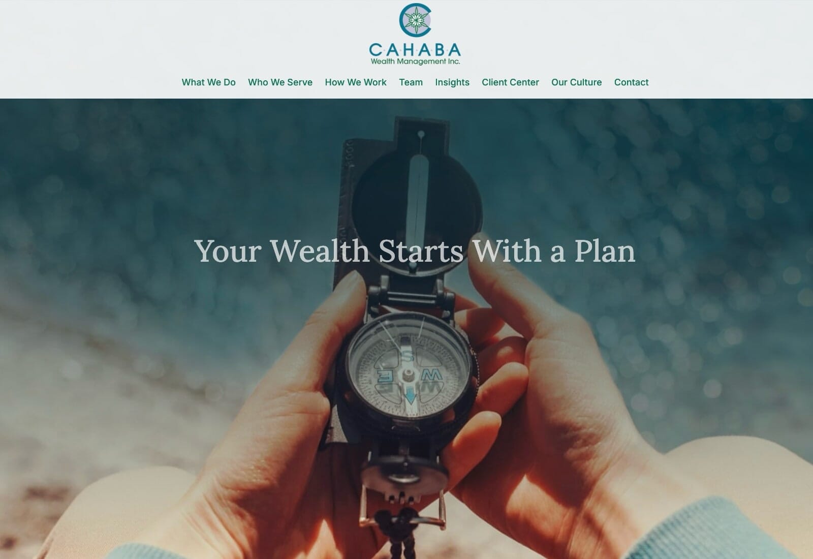 Cahaba Wealth Management website