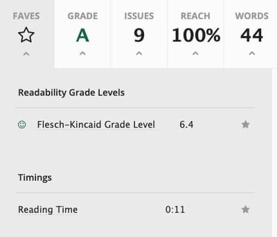 Readble app test results - good