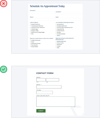 Comparing two forms, one complex and the other refreshingly simple