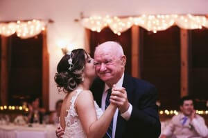 Bride dancing with her grandfather