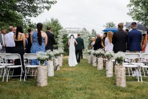 Maine outdoor wedding